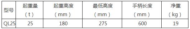 敏捷25噸螺旋千斤頂QL25